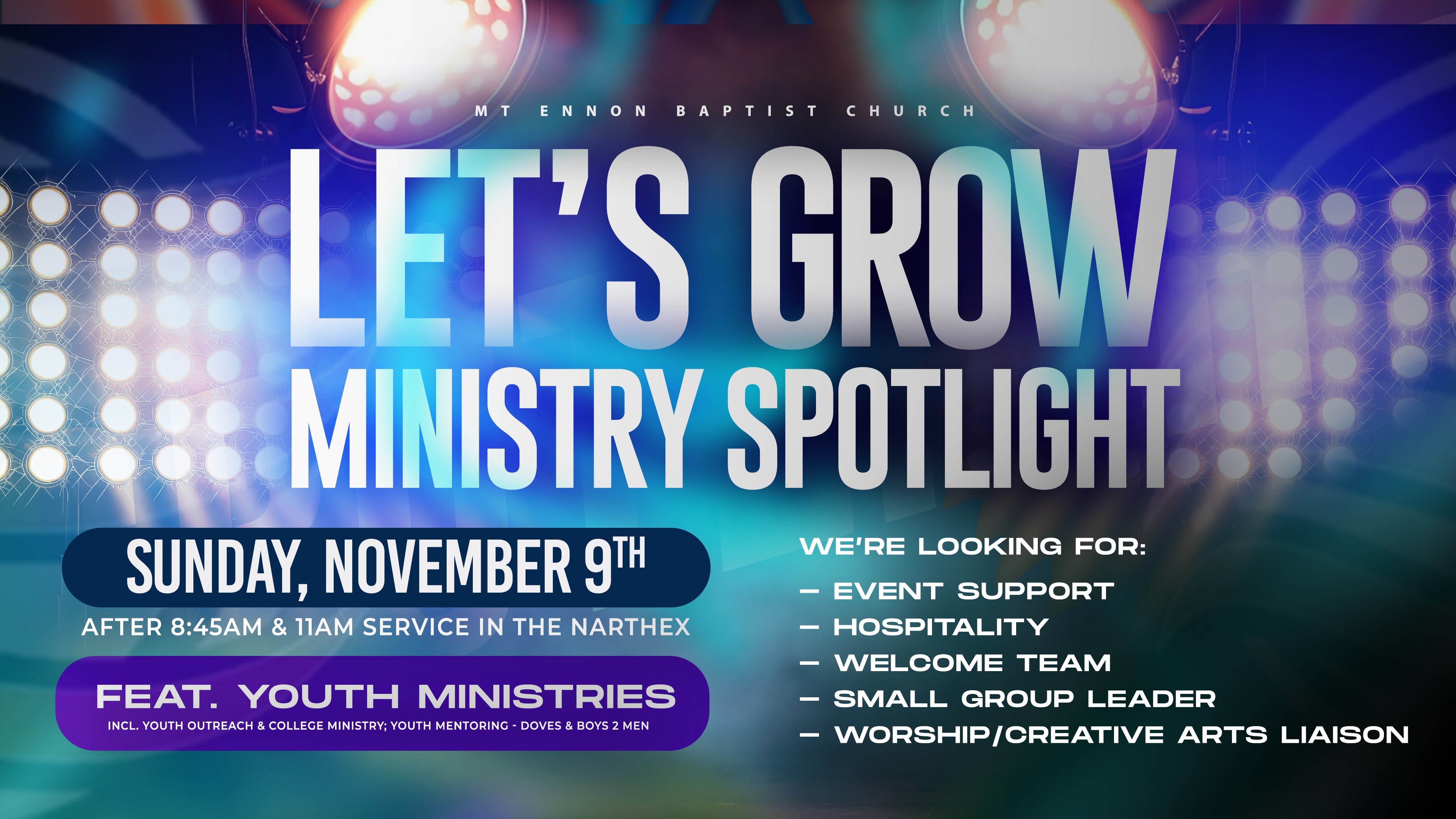 Let's Grow! Ministry Spotlight: Youth Department